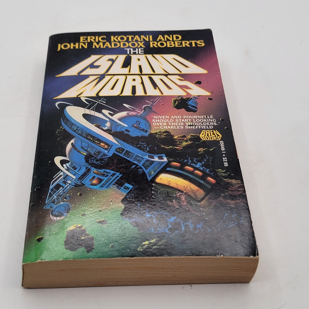 Eric Kotani John Maddox Roberts The Island Worlds Paperback 1st Print Good